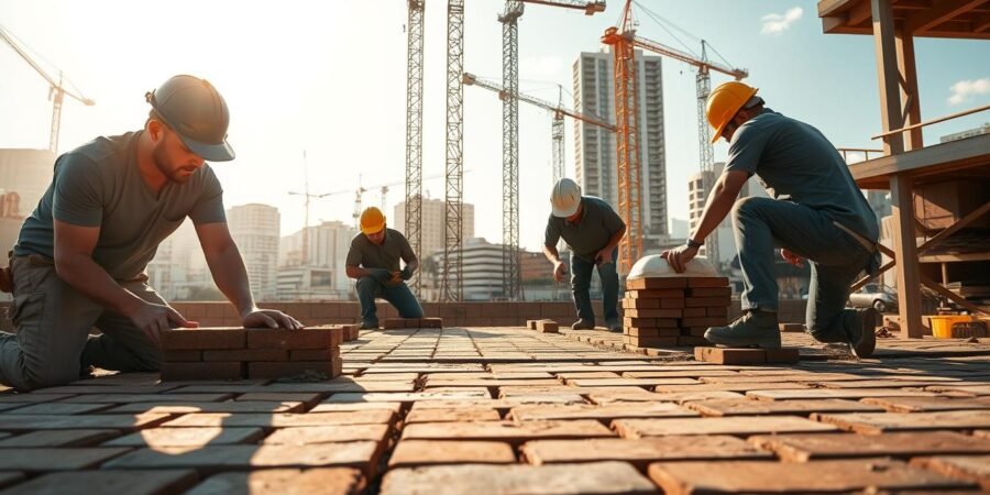 serviços de pedreiros